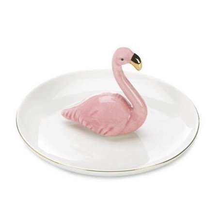 ACCENT PLUS Accent Plus 10018908 Flamingo Ring Dish Accent; Blue 10018908